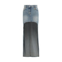 Courrèges Blaue Jeansrock