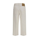 Haikure Weiße Baumwolljeans im Relaxed Fit