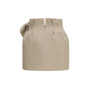 Magda Butrym Beige Leinen-Minirock