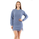 Moschino Strickkleid aus Wolle mit Spitzenbesatz