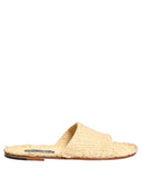 Dolce & Gabbana Beige Pantoletten Slides