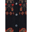 Alanui Mehrfarbige Strickjacke aus Wolle Oves Aries