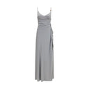Versace Graues Cocktailkleid Medusa