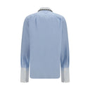 Prada Blaues Baumwollhemd