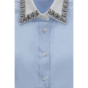 Prada Blaues Baumwollhemd