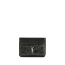 Saint Laurent Schwarze Bos Taurus Kalbsleder Schultertasche