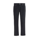 Saint Laurent Schwarze Baumwoll-Jeans im Slim Fit