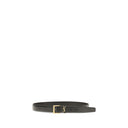 Saint Laurent Schwarzer Kalbsleder Bos Taurus Regular Gürtel