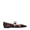 Jimmy Choo Rote Ballerinas Cheri aus Lackleder