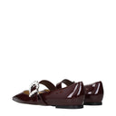 Jimmy Choo Rote Ballerinas Cheri aus Lackleder