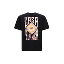 Casablanca Schwarzes Baumwoll-T-Shirt