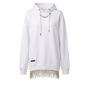 Philipp Plein Weißer Baumwoll-Pullover mit Strass
