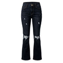 Philipp Plein Flare Blaue Baumwoll-Jeans für Damen