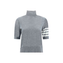 Thom Browne Grauer Rollkragenpullover