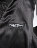 Dolce & Gabbana Schwarzer 3-teiliger Brokat-Jacquard-Anzug MARTINI